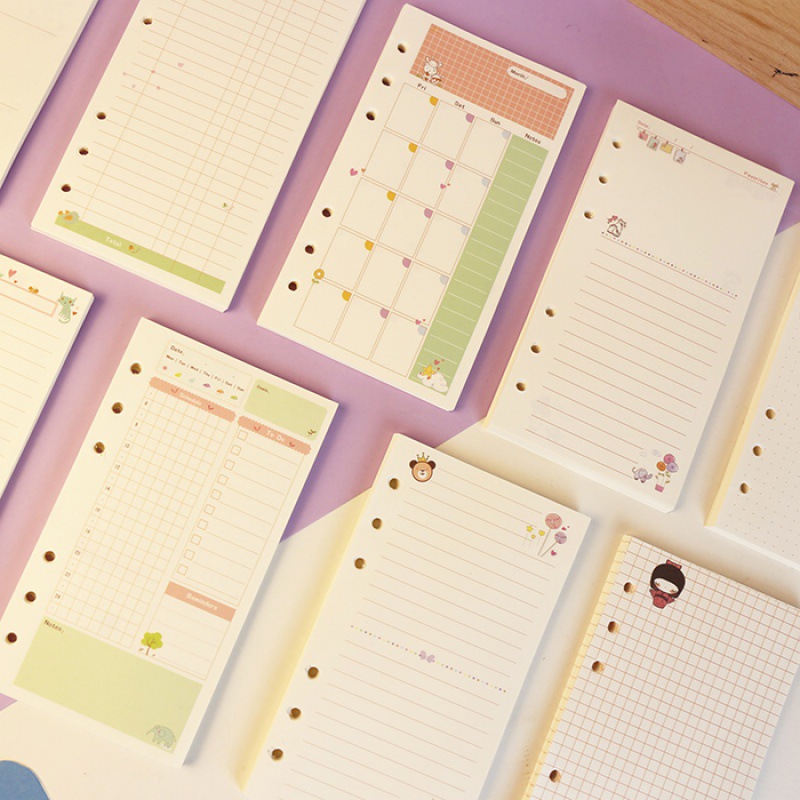 2026Colored A5 A6 Loose Leaf N - A5 Spiral Dotted Grid Notebook recension och pris