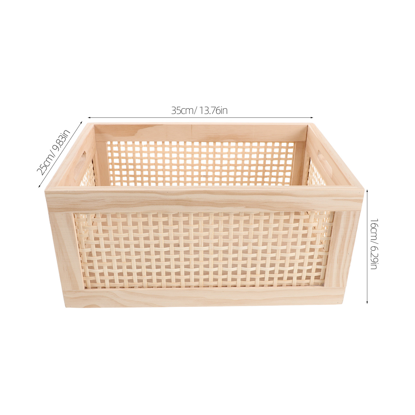 Rustic Wooden Magazine Basket  - Magazines recension och pris