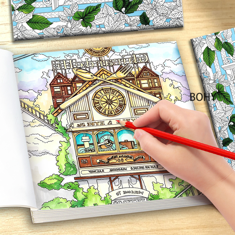 1 Time Travel Themed Coloring  - Adult Coloring Book Stress Relief recension och pris