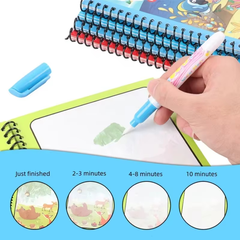 1pc Reusable Kids Magic Water  - Reusable Water Magic Coloring Book recension och pris