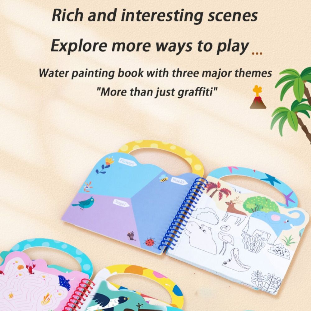 Reusable Water Drawing Montess - Reusable Water Magic Coloring Book recension och pris